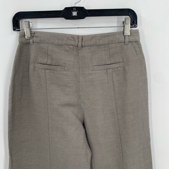 Sundance grey linen blend wide leg pants womens size petite 2 - Picture 6 of 8